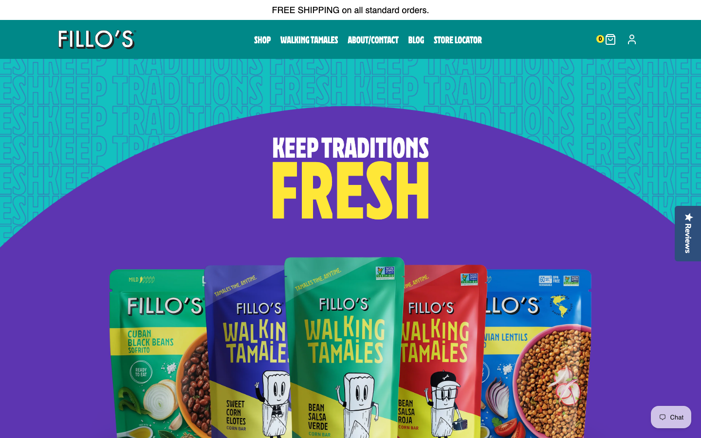 Fillo's homepage at 1440px