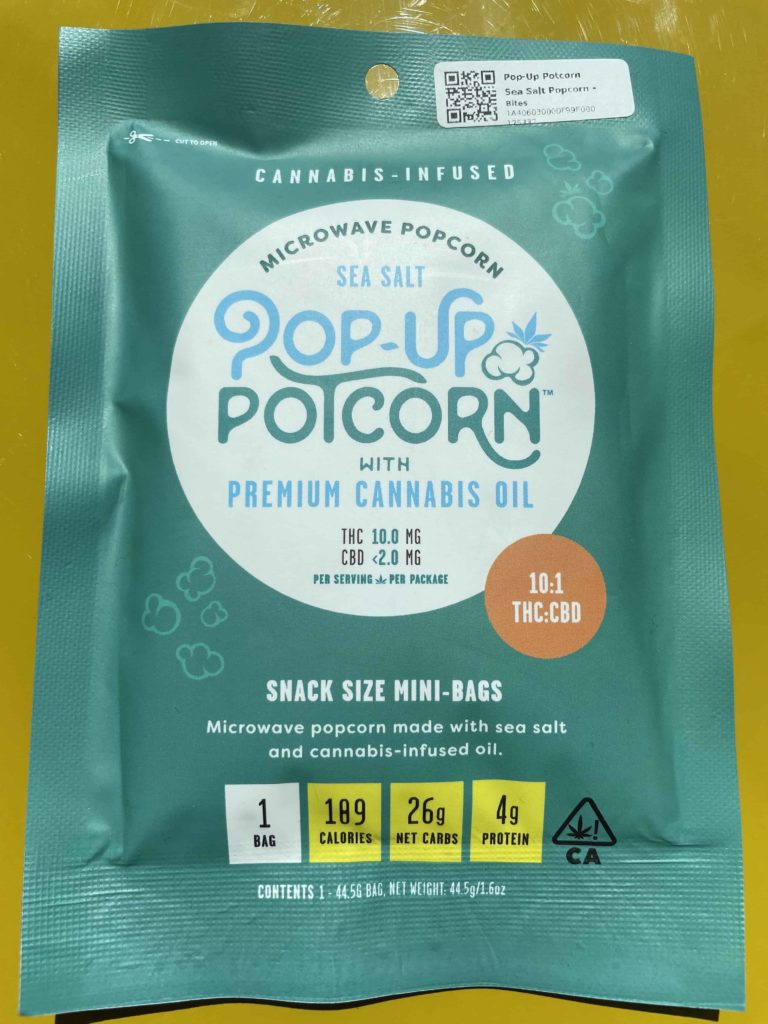 Pop-Up Microwaveable 10:1 THC/CBD Potcorn 10mg