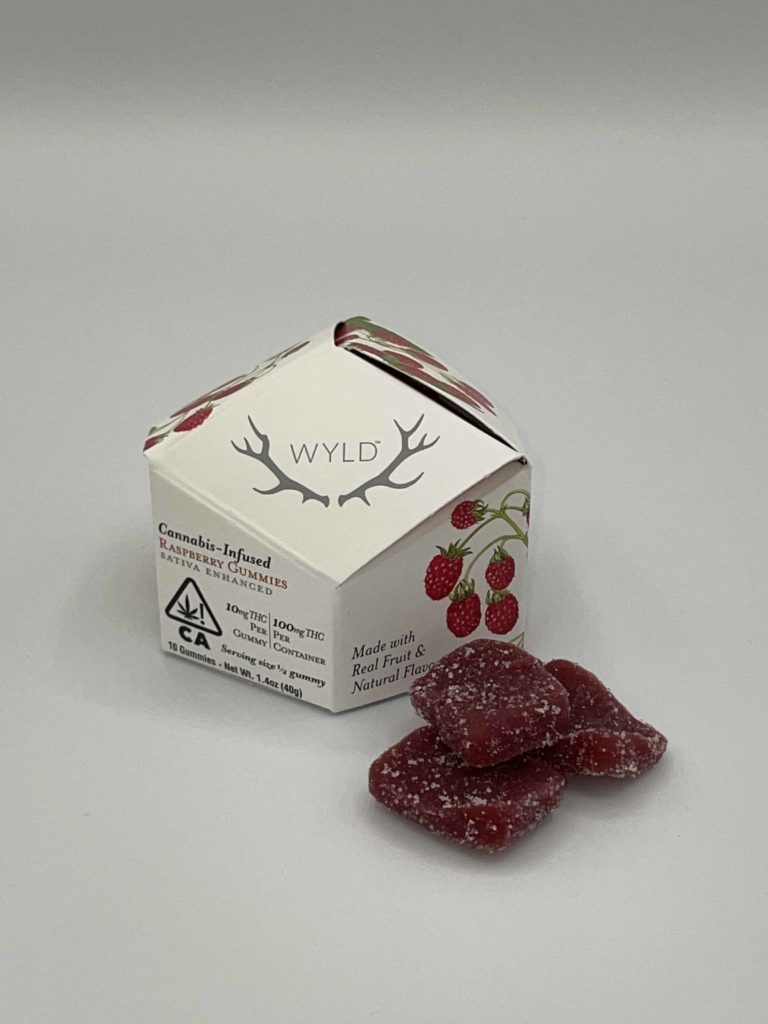 WYLD Raspberry Sativa Enhanced Gummies